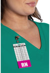 Teal Blue - Women's V-Neck Scrub Top (View 2)