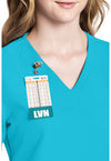 Turquoise - Women's V-Neck Scrub Top (View 2)
