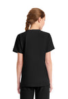 Black - Cherokee WW Originals Ultra Women Scrub Top - Back View