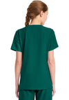 Hunter Green - Cherokee WW Originals Ultra Women Scrub Top - Back View