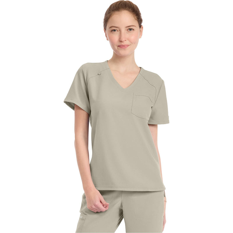 khaki - Women's Tuck-in V-Neck Top