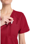 red - Women's Tuck-in V-Neck Top (View 3)