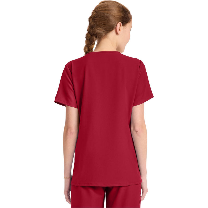 red - Women's Tuck-in V-Neck Top