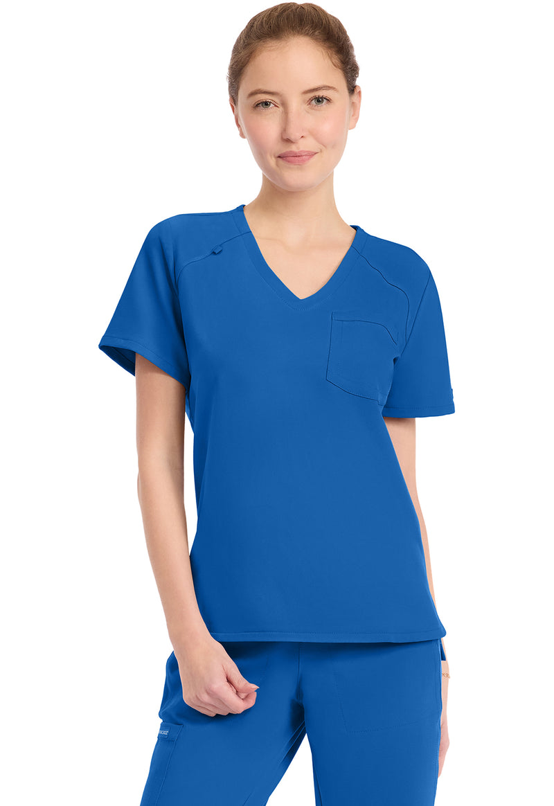 Royal - Cherokee WW Originals Ultra Women Scrub Top - Front View