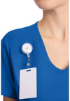 Royal - Women's Tuck-in V-Neck Scrub Top (View 2)