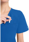 royal - Women's Tuck-in V-Neck Top (View 3)