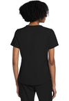 Black - Cherokee WW Originals Ultra Women Scrub Top - Back View