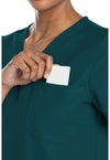Caribbean Blue - Women's V-Neck Scrub Top (View 2)
