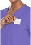 Electric Lavender - Women's V-Neck Scrub Top (View 2)