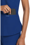 Galaxy Blue - Women's V-Neck Scrub Top (View 3)