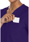 Grape - Women's V-Neck Scrub Top (View 2)