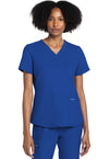 Royal - Cherokee WW Originals Ultra Women Scrub Top - Front View