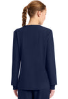 Navy - Long Sleeve Modesty Top (Back)
