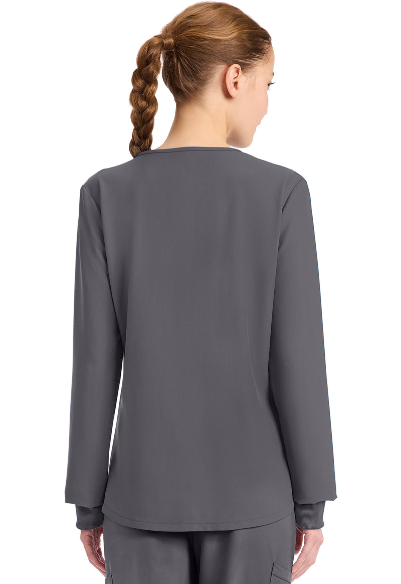 Pewter - Long Sleeve Modesty Top (Back)