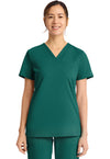 HUNTER - Cherokee Achieve Women Scrub Top - Front View