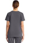 Pewter - Cherokee Achieve Women Scrub Top - Back View