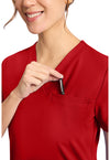 RED - Women's Tuck in Scrub Top (View 3)