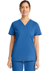 Royal - Cherokee Achieve Women Scrub Top - Front View