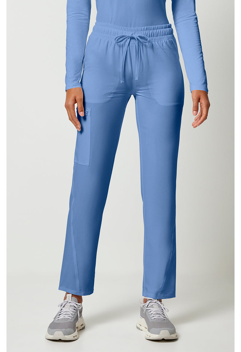 Ciel Blue - Cherokee Allura Women Scrub Pants - Front View