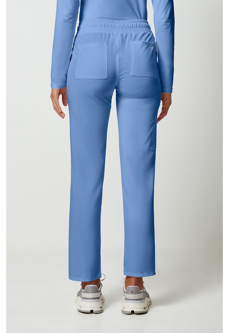 Ciel Blue - Cherokee Allura Women Scrub Pants - Back View