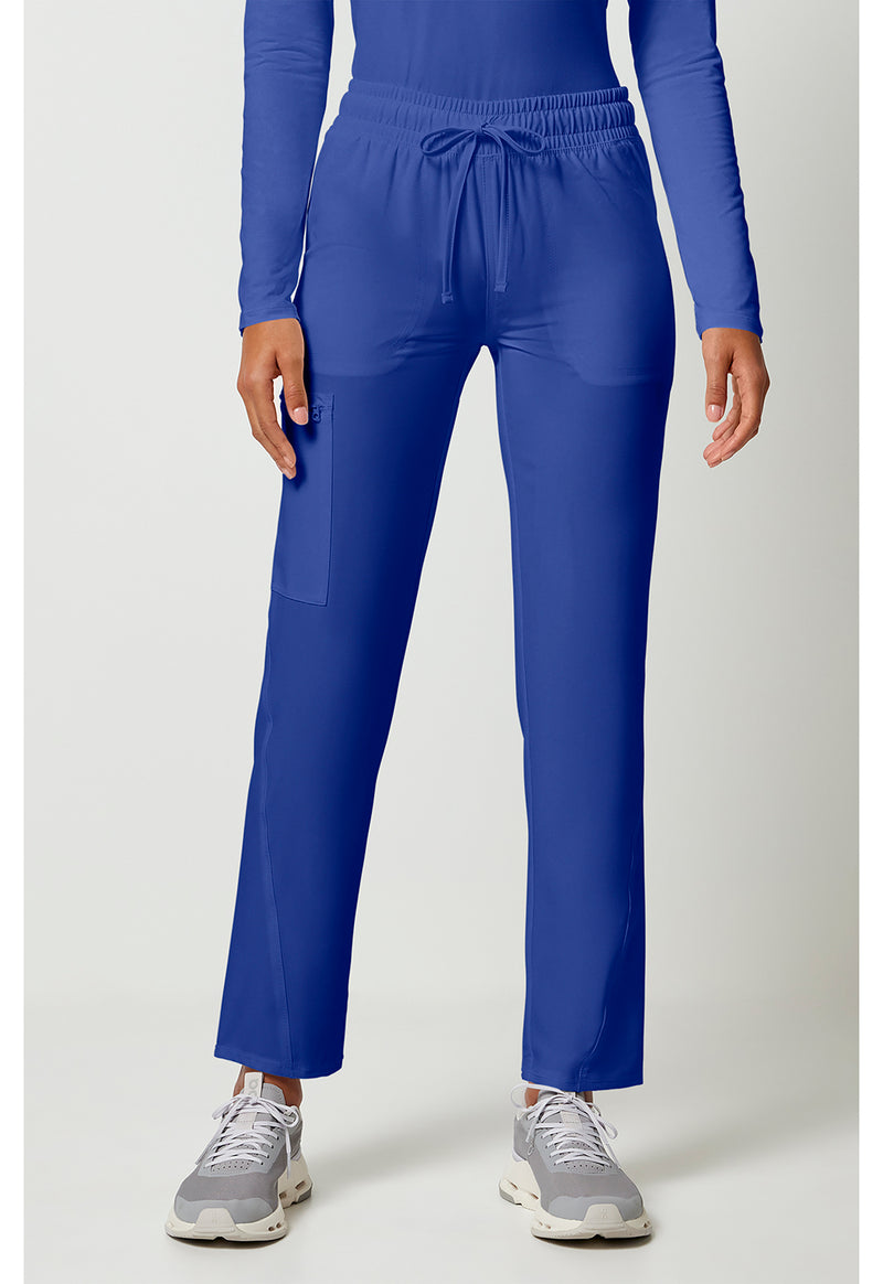 Galaxy Blue - Cherokee Allura Women Scrub Pants - Front View