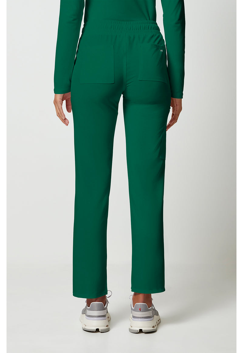 Hunter Green - Cherokee Allura Women Scrub Pants - Back View