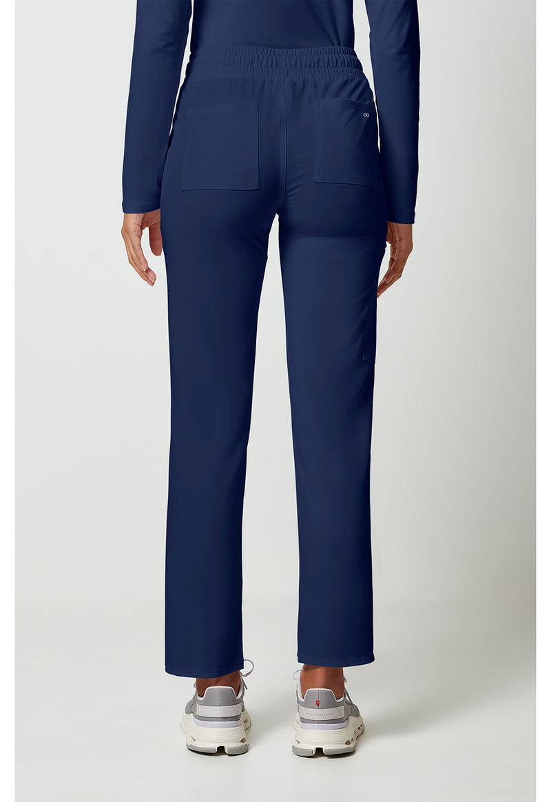 Navy - Cherokee Allura Women Scrub Pants - Back View