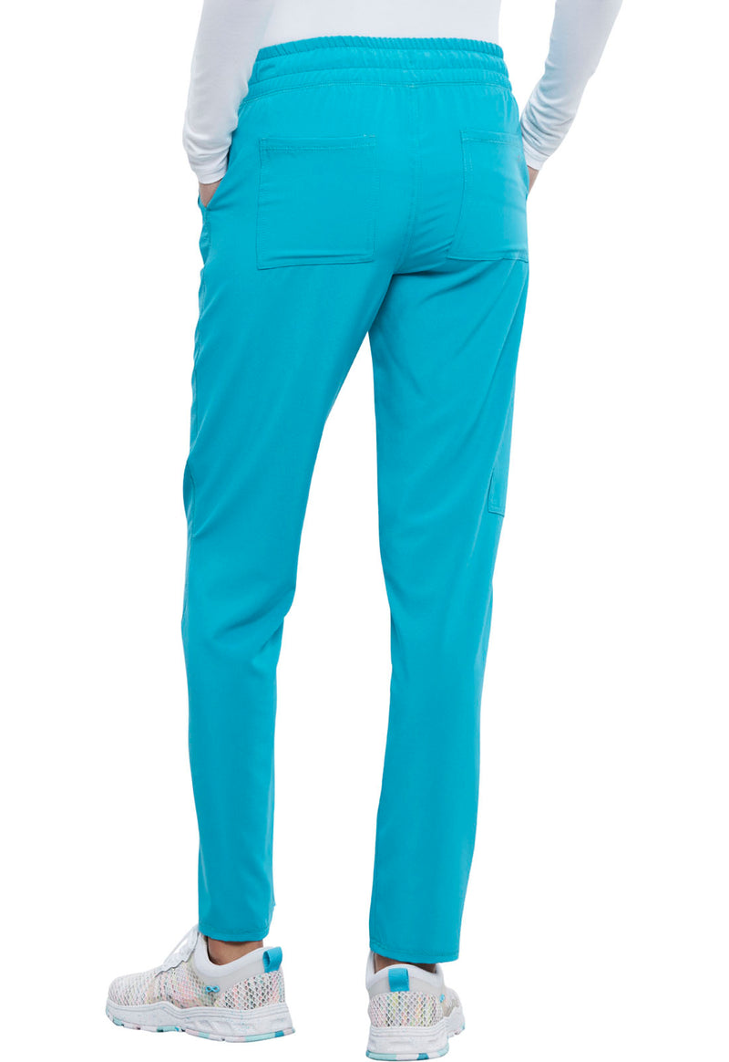 Teal Blue - Cherokee Allura Women Scrub Pants - Back View