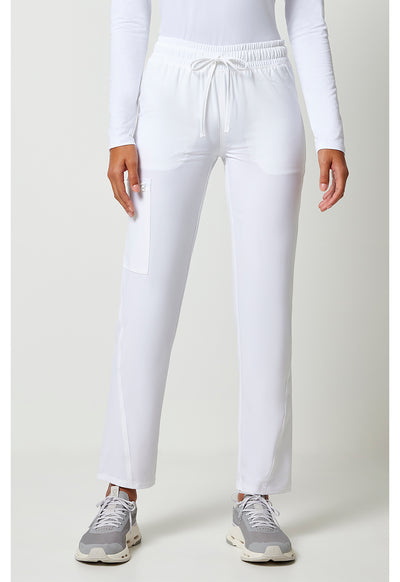 Women's Mid Rise Drawstring Tapered Leg Scrub Pants