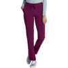 wine - Mid Rise Drawstring Tapered Leg Pant