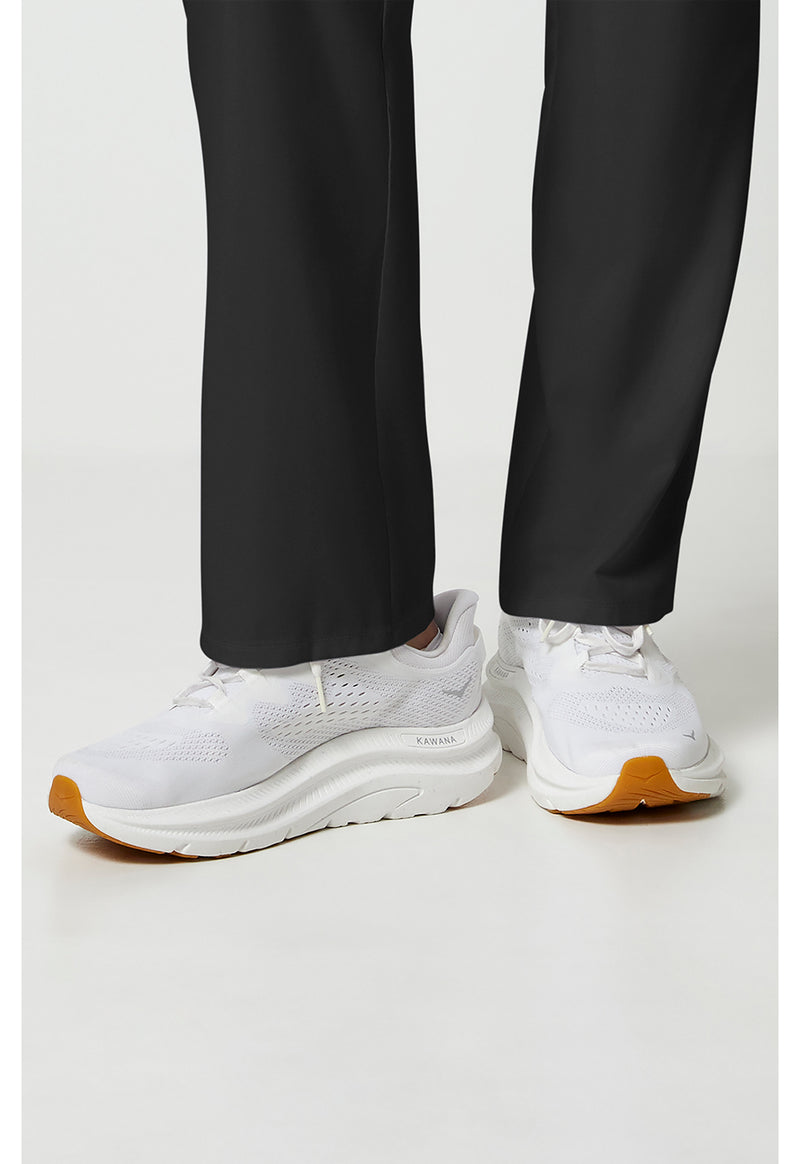 Black - Men's Fly Front Cargo Scrub Pants (View 4)