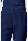 Navy - Men's Fly Front Cargo Scrub Pants (View 2)