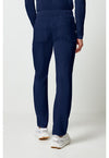Navy - Cherokee Allura Men Scrub Pants - Back View