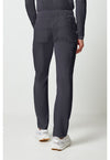 Pewter - Cherokee Allura Men Scrub Pants - Back View