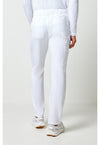 White - Cherokee Allura Men Scrub Pants - Back View