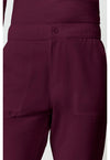 Wine - Men's Fly Front Cargo Scrub Pants (View 2)