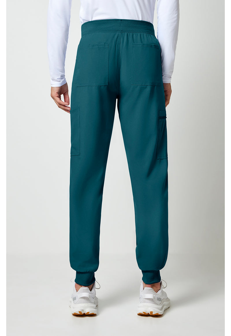 Caribbean Blue - Cherokee Allura Men Scrub Pants - Back View