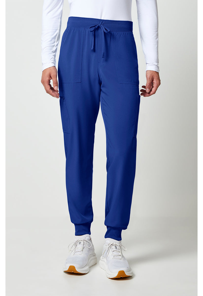 Galaxy Blue - Cherokee Allura Men Scrub Pants - Front View