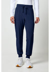 Navy - Cherokee Allura Men Scrub Pants - Front View