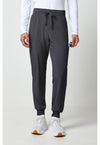 Pewter - Cherokee Allura Men Scrub Pants - Front View