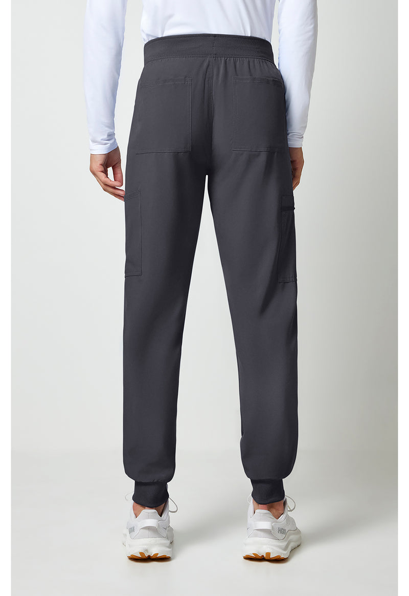 Pewter - Cherokee Allura Men Scrub Pants - Back View