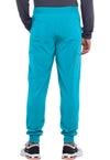 Teal Blue - Cherokee Allura Men Scrub Pants - Back View