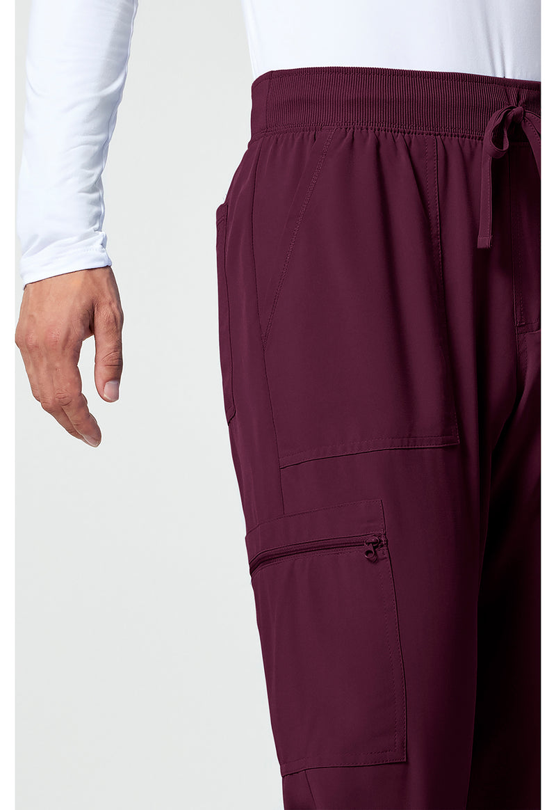 Wine - Men's Mid Rise Jogger (View 3)