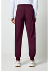 Wine - Cherokee Allura Men Scrub Pants - Back View