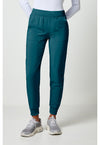 Caribbean Blue - Cherokee Allura Women Scrub Pants - Front View