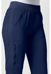 Navy - Women's Mid Rise Jogger (View 4)