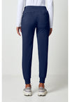 Navy - Cherokee Allura Women Scrub Pants - Back View