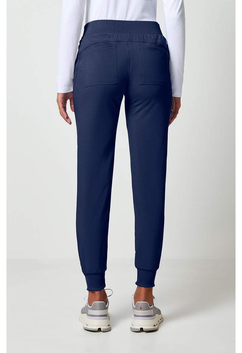 Navy - Cherokee Allura Women Scrub Pants - Back View