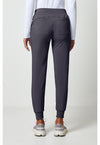 Pewter - Cherokee Allura Women Scrub Pants - Back View