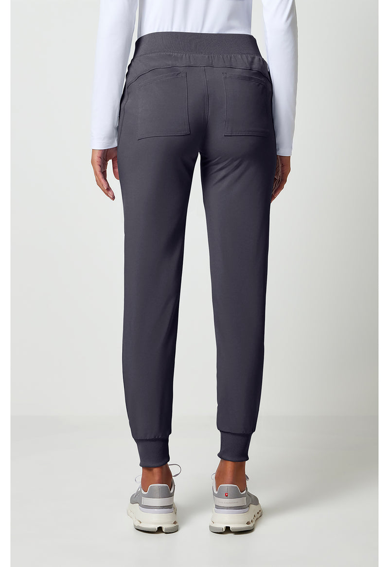 Pewter - Cherokee Allura Women Scrub Pants - Back View